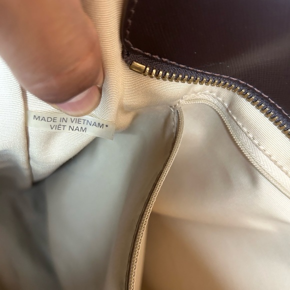 Coach Dark Brown Leather Tote - Picture 6 of 7